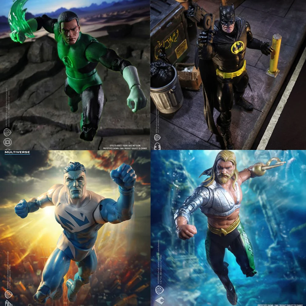 Mcfarlane Toys Jla Build-A Wave Aquaman Superman Batman Lanterna Verde Assemblare Plastic Man Jla Build-A Wave 18Cm Action Figure