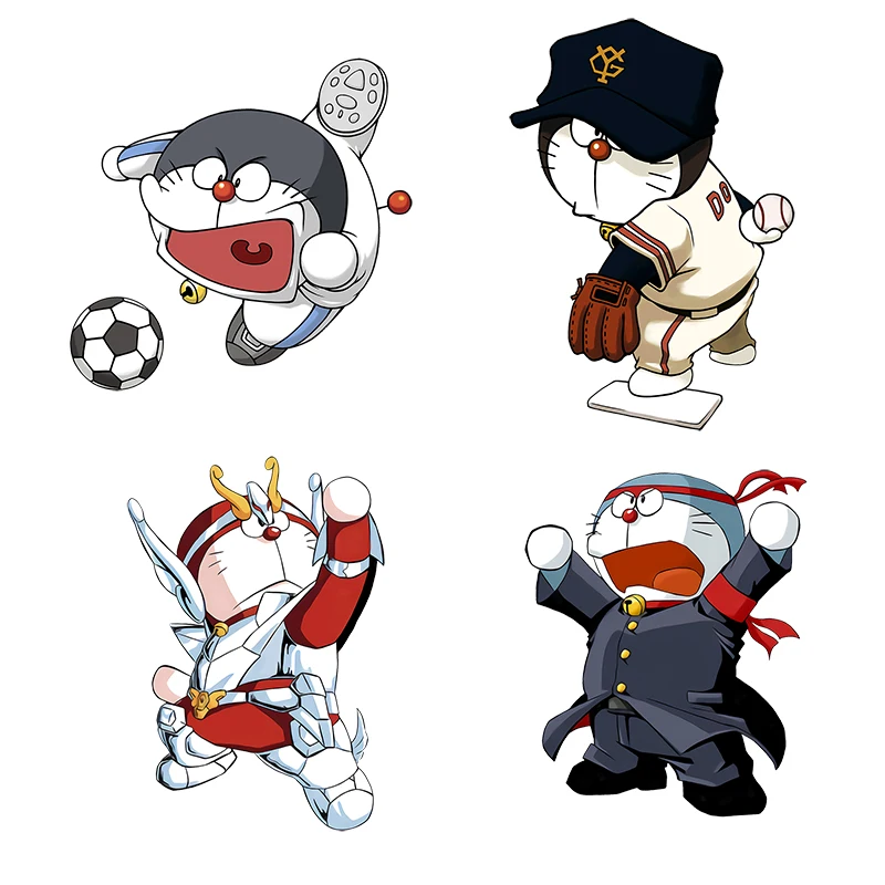 Tre Ratels Cm38 Divertente Doraemon Cross Dressing Adesivo Decorativo Per Cartoni Animati