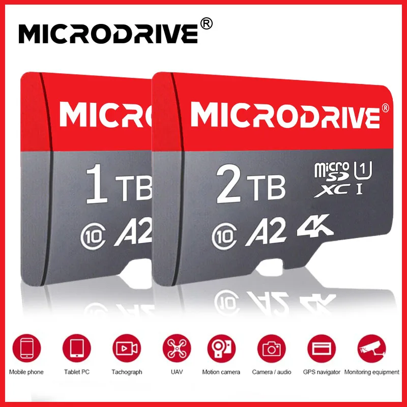 Scheda Sd Microdrive Originale 1Tb 2Tb Micro Tf Ad Alta Velocità Mini Memory Flash Card Per Computer/Fotocamere/Drone/Mp4 Dare Lettore Di Schede