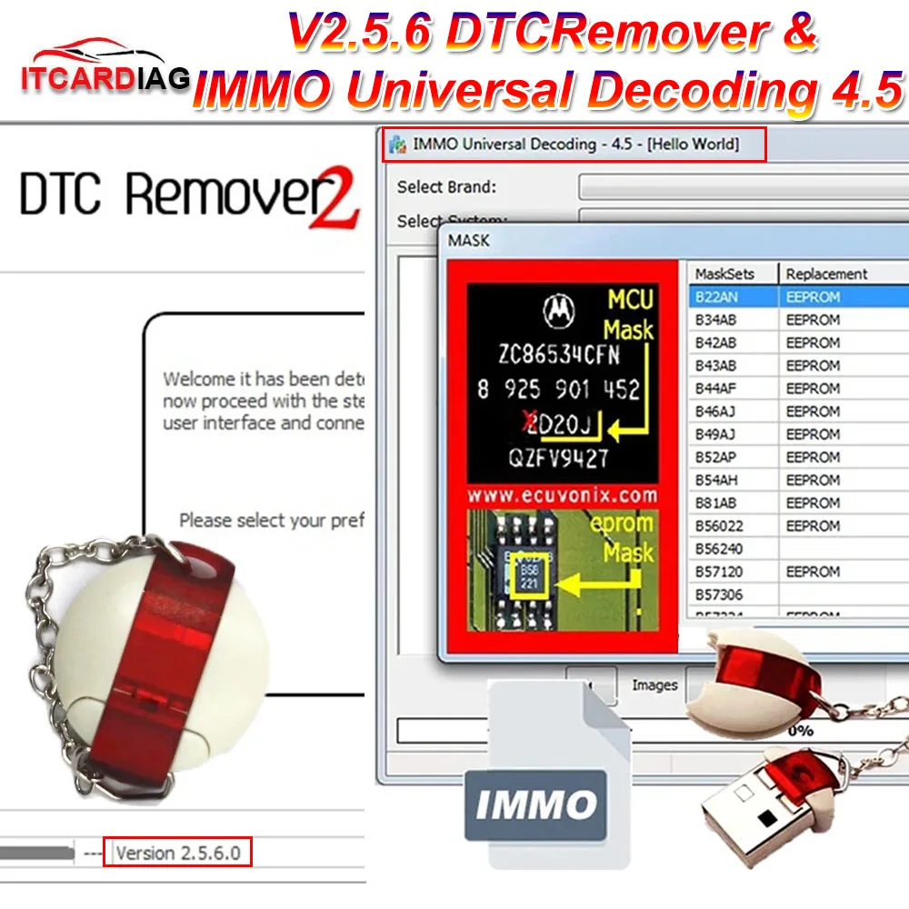 Dtcremover 2.5.6 + Immo 4.5 Dtc Remover Dtc Off Delete Software Immo Off Software Rimuovi Codice Immo Di Ecu Repair Ecu Progammmer