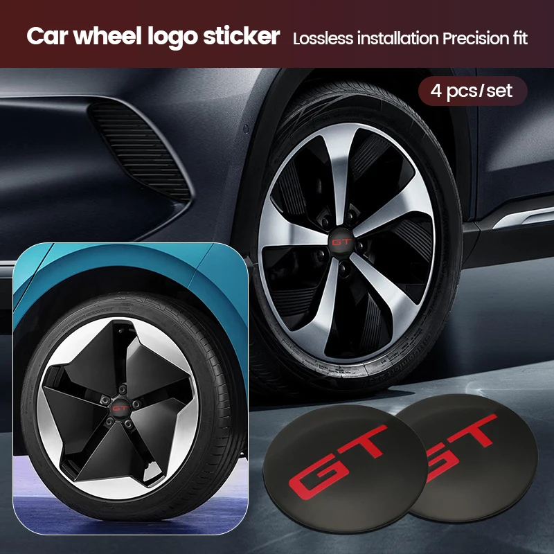 56Mm Car Gt Series Wheel Center Hub Caps Cover Sticker Gt Logo Badge Per Ford Bmw Mercedes Benz Amg Ferrari Continental Nissan