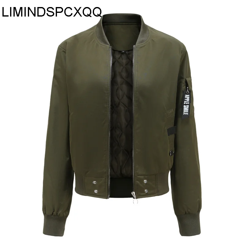 2023 Bomber Giacche Donna O-Collo Addensare Primavera Autunno Femminile Casual Abbigliamento Femminile Jaqueta Feminina Abbigliamento Donna