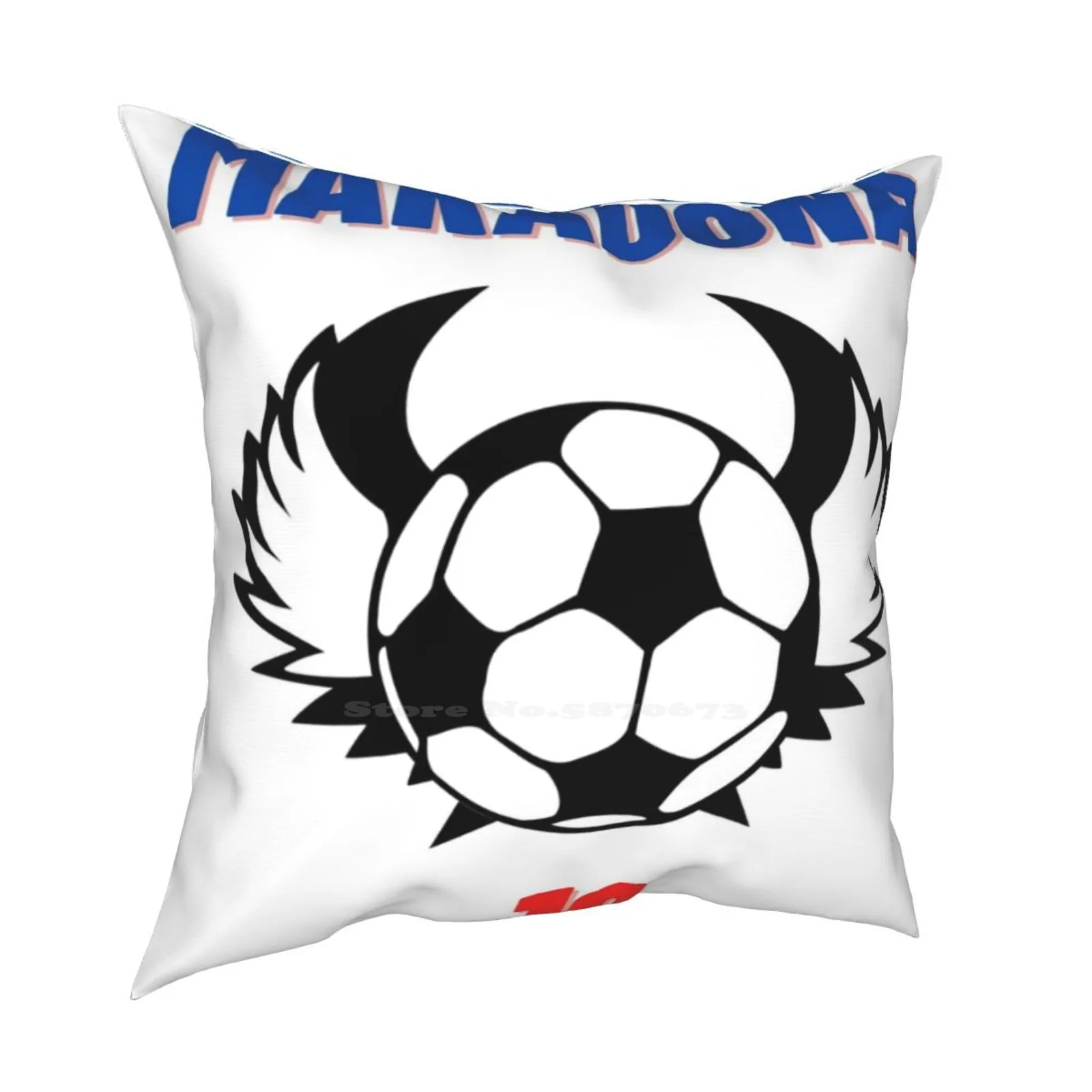 Maradona 10 Fashion Sofa Throw Pillow Cover Federa Maradona Argentina Football Soccer Napoli Diego Maradona Diego Messi