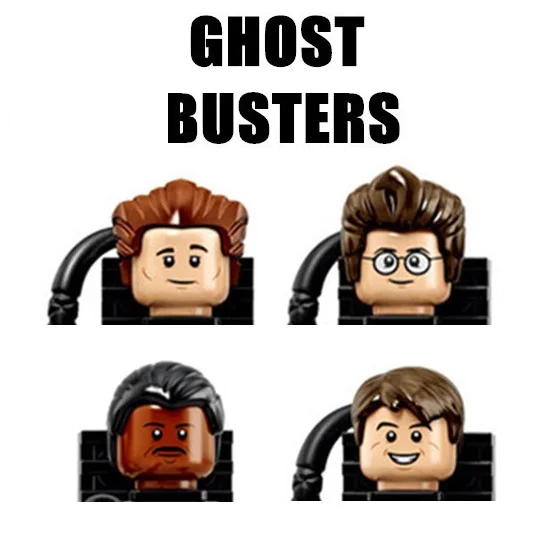 1984 Movie Series Ghostbusters Ghost Busters Peter Raymond Stantz Egon Spengler Louis Building Big Blocks Mini Action Figure