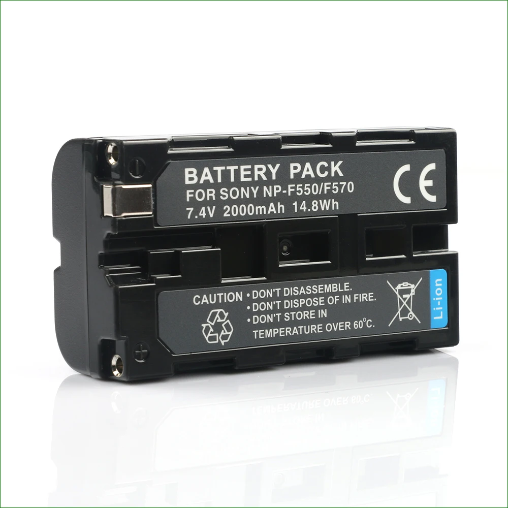 Np-F550 Np F550 Npf550 Batteria 2000Mah Batterie Della Macchina Fotografica Per Sony Cvx-V18Ns Cvx-V18Nsp Gv-Hd700 Gv-Hd700E Hvr-Dr60 Hvr-Mrc1
