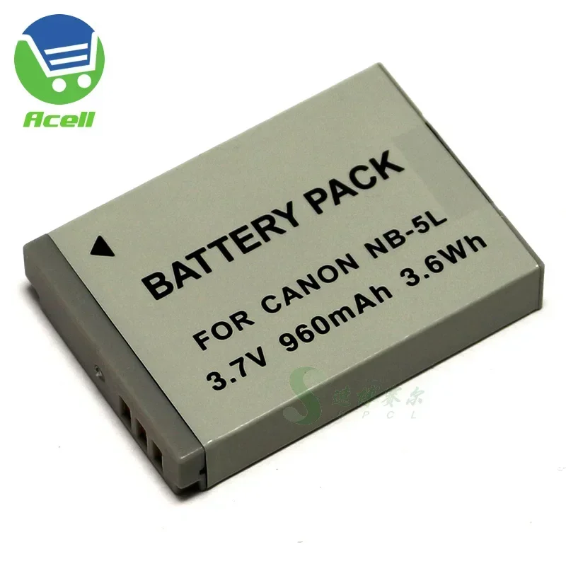 Nb-5L Batteria Per Canon Powershot Sx200 Sx210 Is Sx220 Sx230 Hs S100V S110 Sd970 Sd990 Is Ixus 800 850 860 950 960 970 È Fotocamera