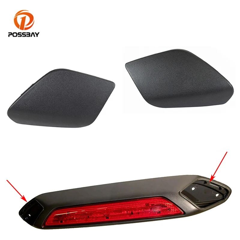 2Pcs Car Third Brake Light Trim Side Cover Matte Black Interior Parts Jk4Z13A613Ae Jk4Z13A613Af For Ford Transit 2018 2019 2020