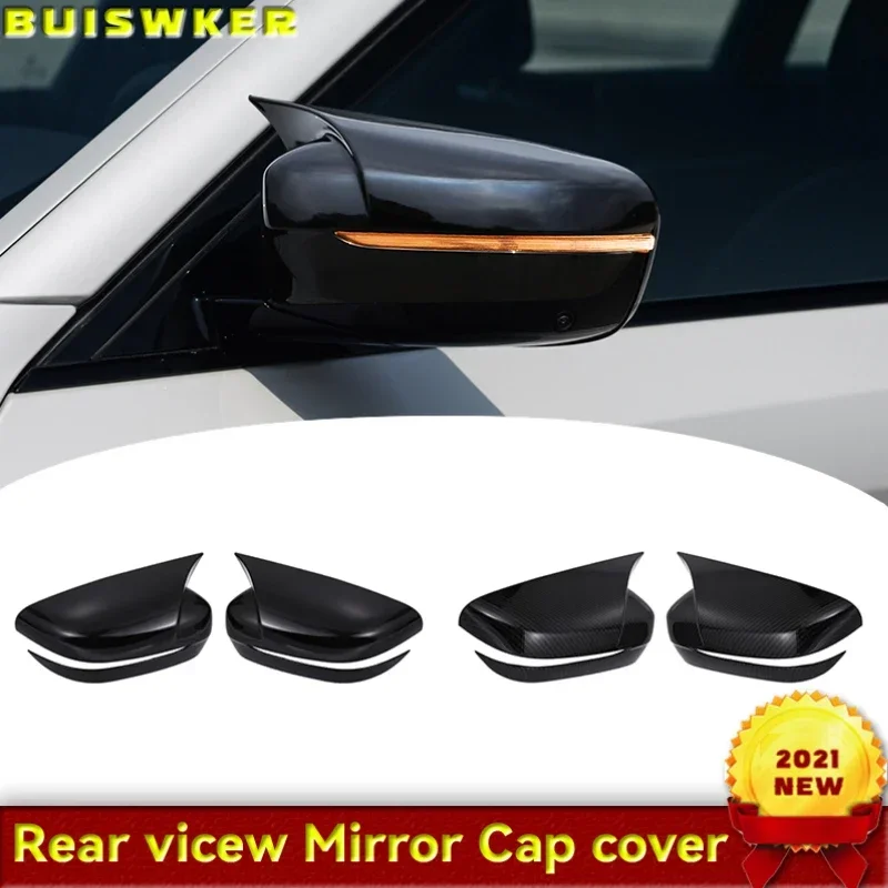 1 Paio Per Bmw Serie 3 Serie 5 G20 G30 17-21 Vista Posteriore Copertura Specchietto Retrovisore Rivestimento Abs Copertura Specchietto Retrovisore Aut