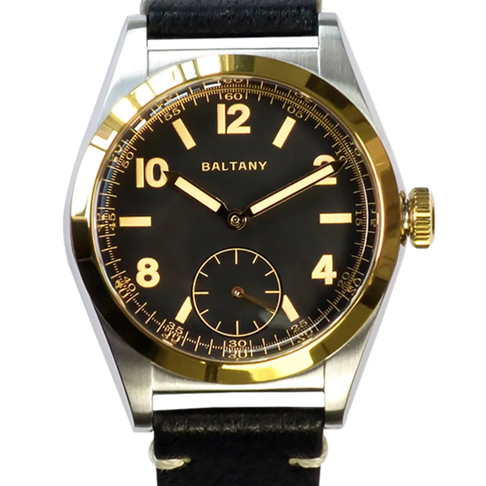 36Mm Fashion Quartz Watch For Men Seiko Vd87 100M Waterproof C3 Luminous Retro Simple Small Second Sapphire Wrist Watch Reloj