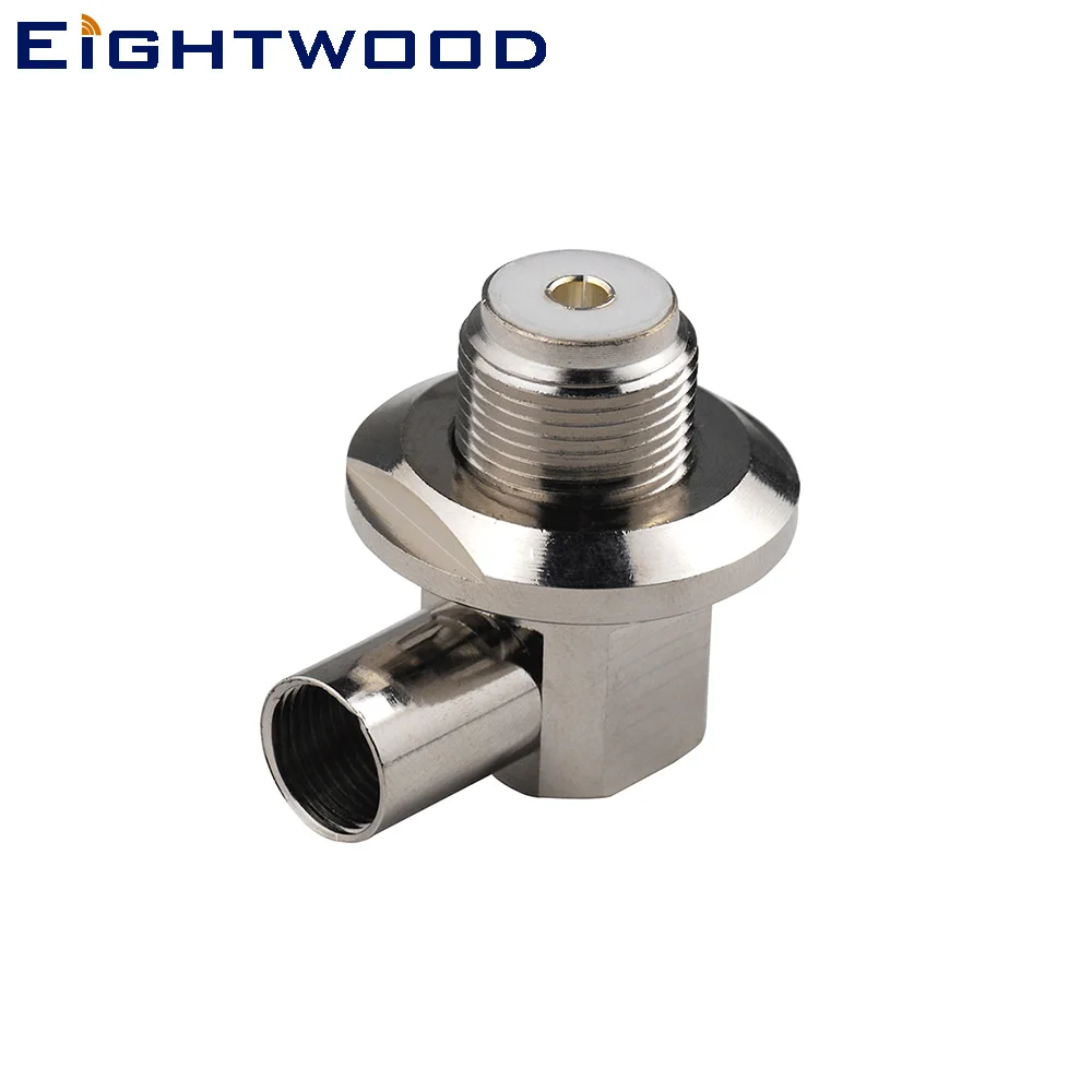 Ightwood Uhf Jack Femmina Rf Connettore Coassiale Adattatore Ad Angolo Retto Crimp Lmr-400 Cavo Per Ham Radio Cb Antenna Radio Antenna
