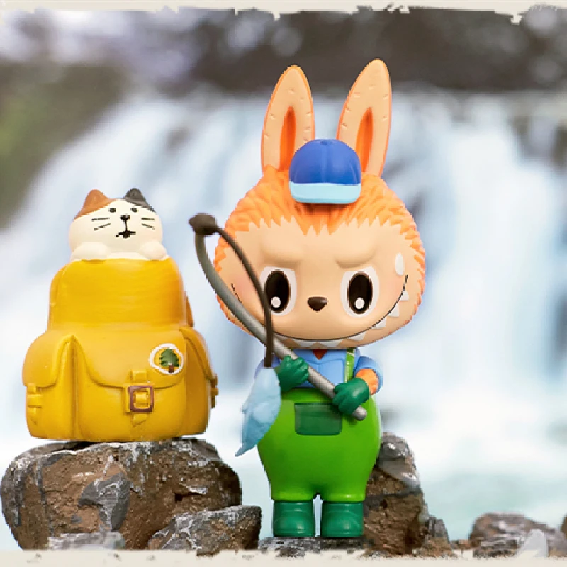 Labubu The Monsters Camping Travel Series Blind Box Toys Anime Action Figure Caixa Caja Mystery Box Dolls Girls Gift