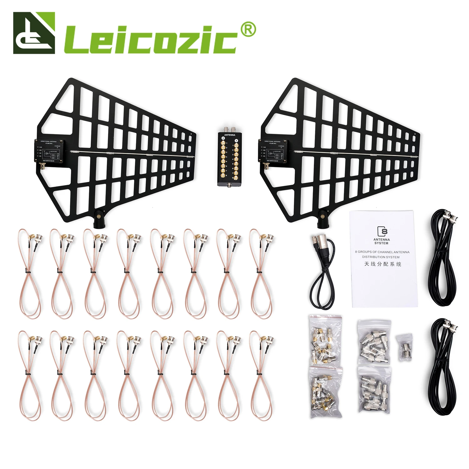 Leozic 8 Canali Amplificatore Di Segnale Antenna Sistema Di Distribuzione Antenna Attiva Rf Multi Sma Rf Distributore Ricevitore Wireless