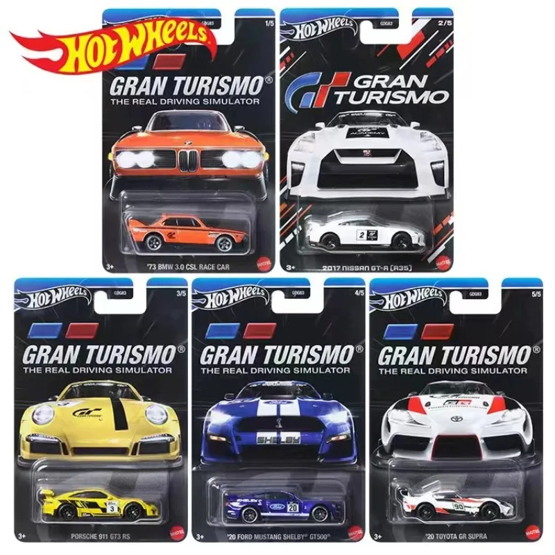 Genuine Hot Wheels Car Gran Turismo Boys Toys 1/64 Diecast Toyota Supra Porsche 911 Nissan Gtr Bmw Ford Mustang Regalo Di Compleanno