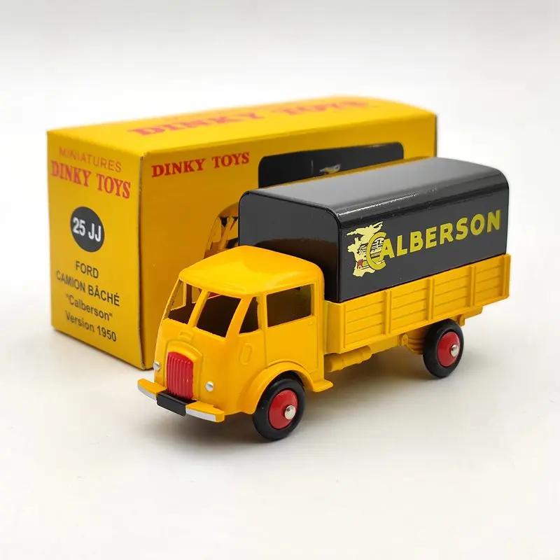 Atlas Dinky Toys 25 Jj Per Ford Camion Bache Calberson Versione 1950 Modelli Pressofusi