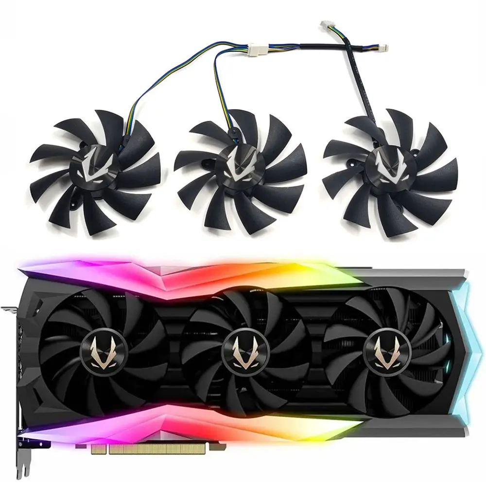 Nuovo 87Mm 4Pin Rtx 2080 Ti Amp Extreme Gpu Fan, Per Zotac Gaming Geforce Rtx 2080 Ti Amp Extreme Core Scheda Grafica Ventola Di Raffreddamento