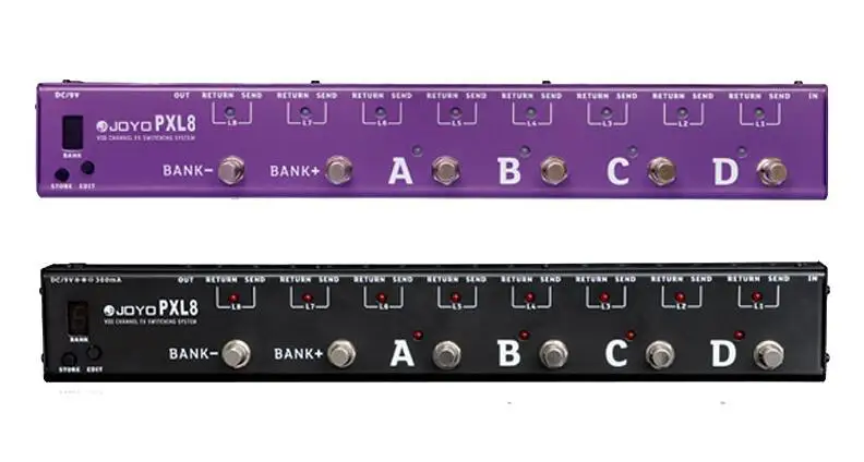 Joyo Pxl8 8 Loop Chitarra Effetti Programmabili Pedale Looper Switcher Router Looping System Wave-X Per Controller Pedale Boss Mo Oer