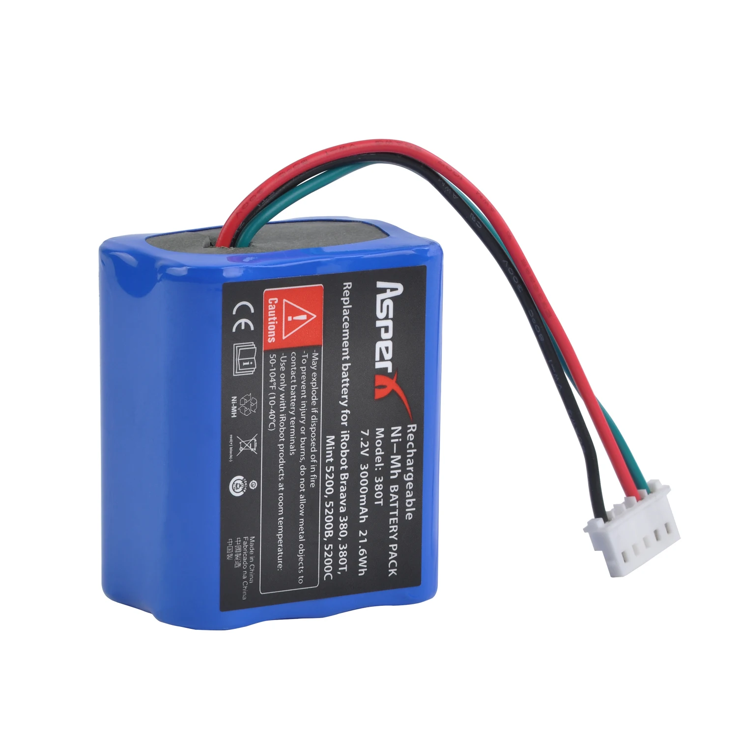 Batteria Ricaricabile Da 3000Mah Bateria Per Irobot Braava 380T 380 390T Mint 5200 5200B 5200C Accessori