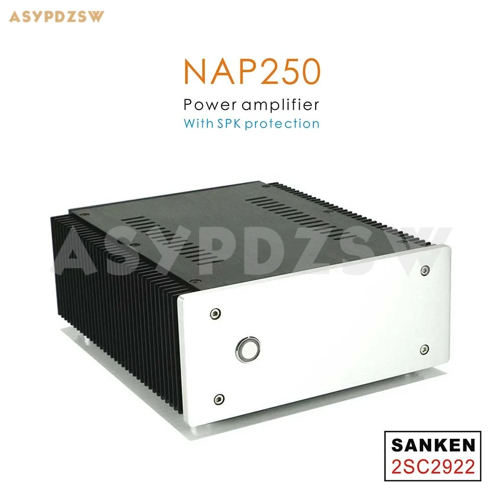 Nap250 Sanken 2 Sc2922 Base Amplificatore Di Potenza Su Circuito Naim Con Protezione Spk 80W + 80W 8 Ohm