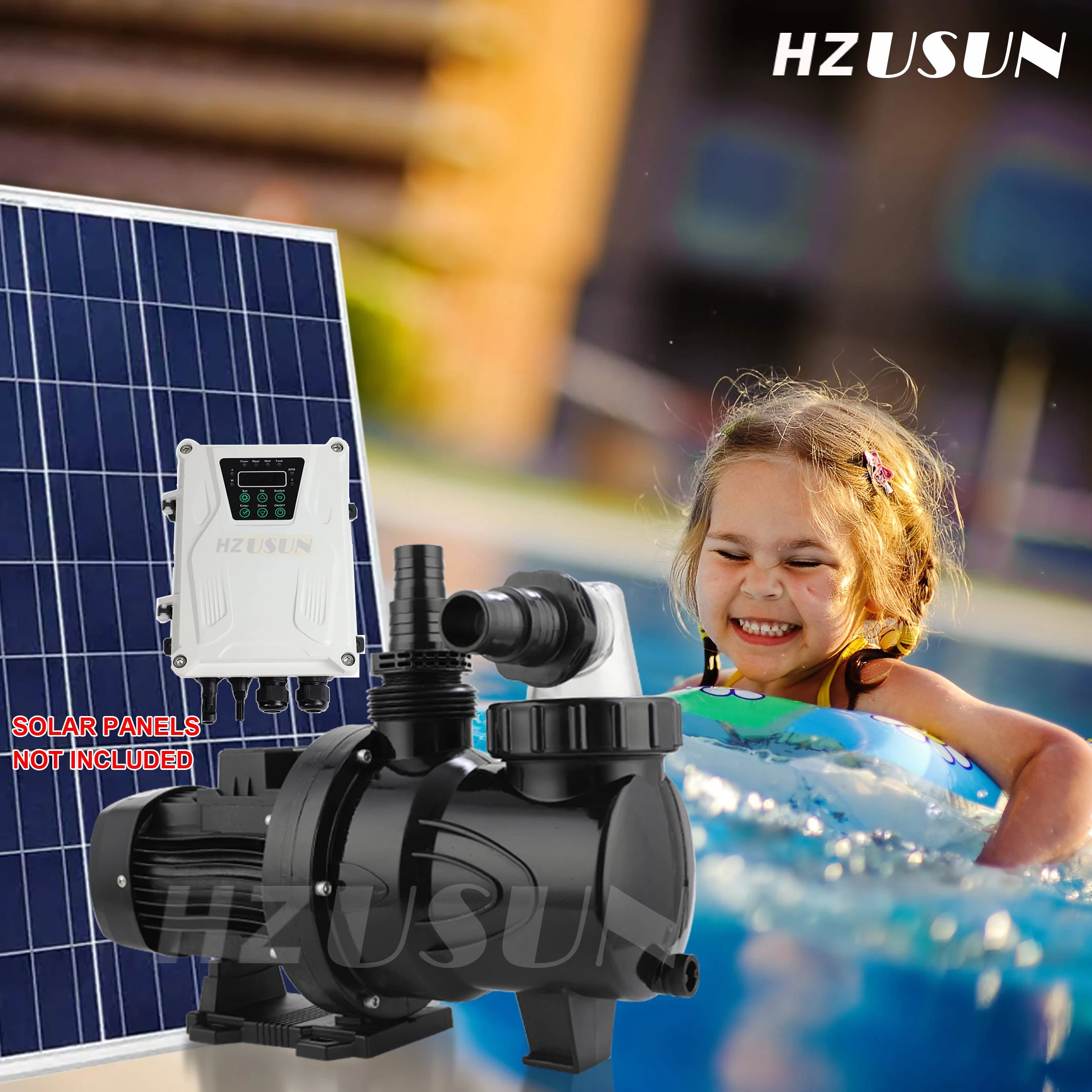 Mini Dc 24V 200W Pompa Solare Per Piscina E Filtro Per Giardino Spa Sauna Jacuzzi Piccole Pompe Portatili Autoadescanti Per Uso Domestico A Terra