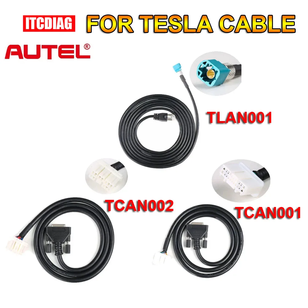 Autel Teskit Autel Tesla Adattatore Diagnostico Cavi Per Modelli Tesla S E X Funzionano Con Maxisys Ultra Ms909 Ms919 Ultra 908S 908S