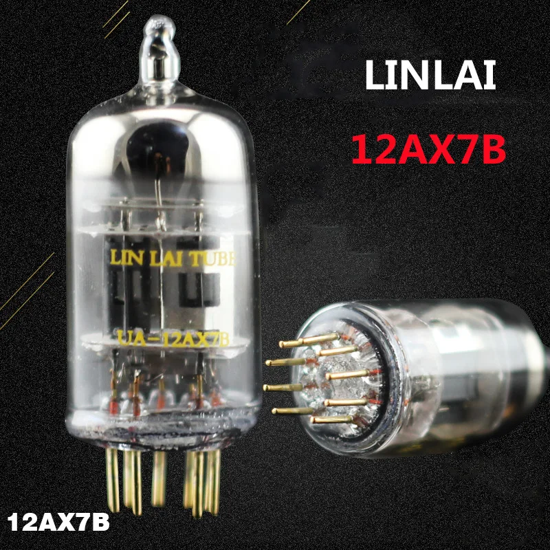 1 Pz Linlai 12 Ax7/Ecc83/12 Au7/Ecc82 Tubo Elettronico Per Conto All'Alba Del Leone D'Oro Accoppiamento Test Originale.