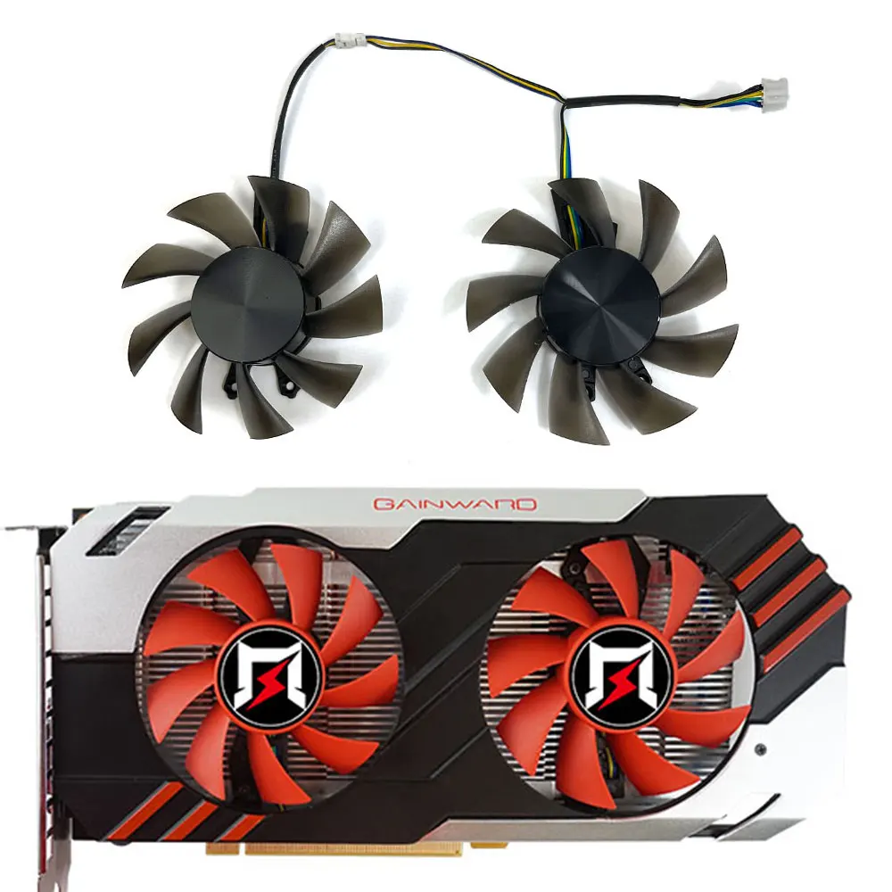 Nuova Ventola Gainward P106-100 Da 75Mm A 4Pin, Per Gainward Gtx 1060, Gtx 1050Ti, Gtx 1050, Gainward P106-100 Ventola Di Raffreddamento Della Scheda 