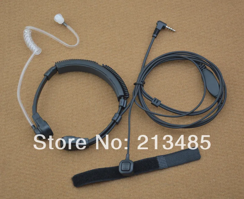 3.5Mm-Pin Y Spina Vox Throat Mic Microfono Con Finger Ptt Per Yaesu/Vertex Vx-5R, Vx-, Vxf-10, Ft-40R, Standard Horizon Vc-27