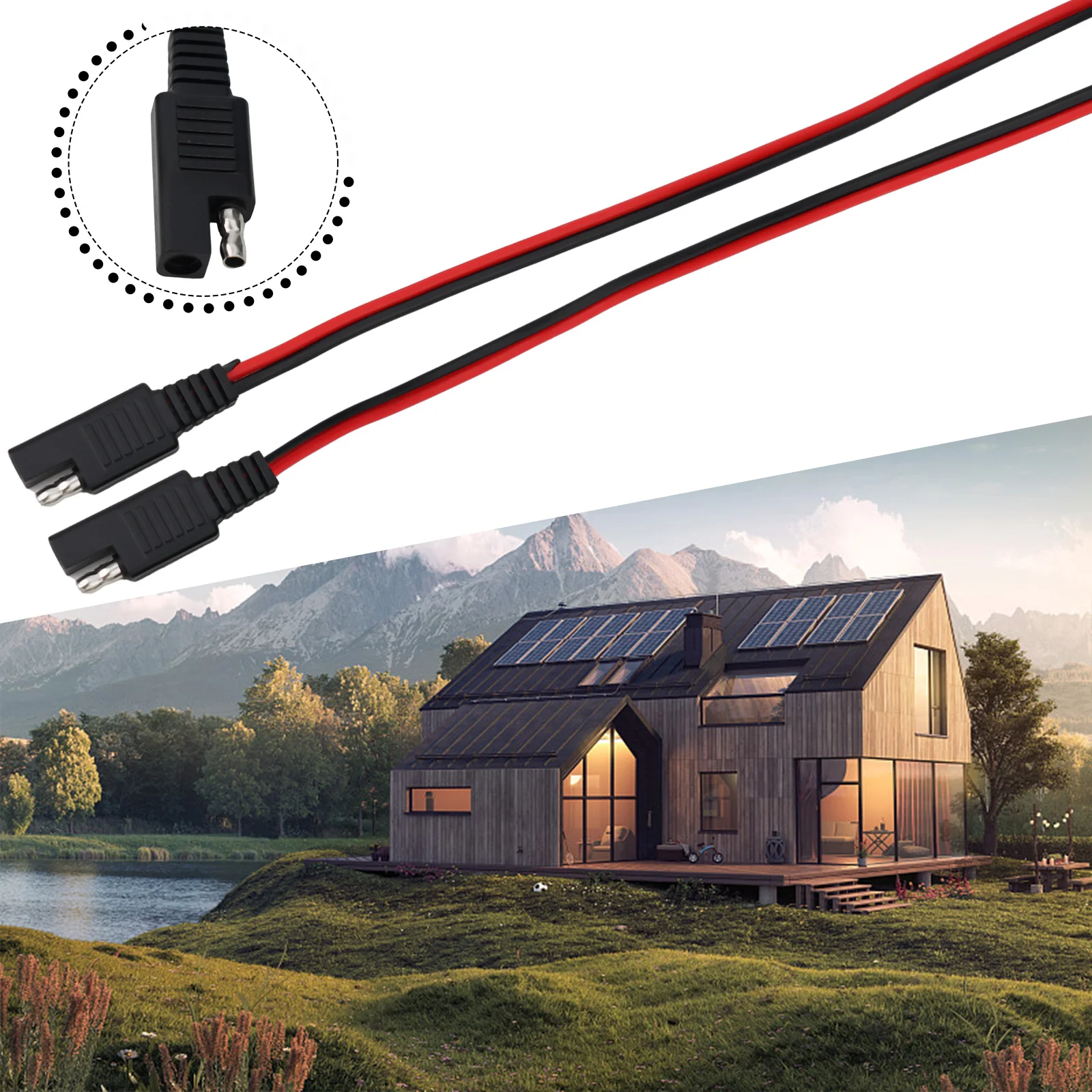 1 Paio Sae Single Ended Cable 25Cm 18Awg Sae Disconnect Plug Cavo A Sgancio Rapido 15Cm Forniture Per Apparecchiature Elettriche