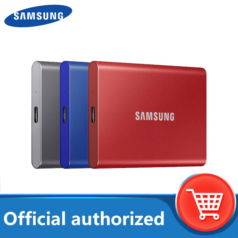 Ssd Portatile Samsung T7 Nvme 500Gb 1Tb 2Tb Unità A Stato Solido Esterne Type-C Usb 3.2 Gen2 E Retrocompatibile Per Laptop