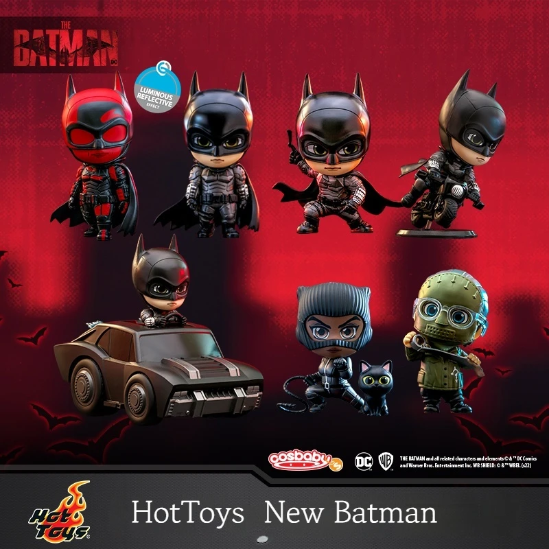 Hot Toys New Batman Batmobile Catwoman Riddler Batmobile Cosbaby Mini Collection Dolls Regali Di Natale Di Halloween Tenuti In Mano