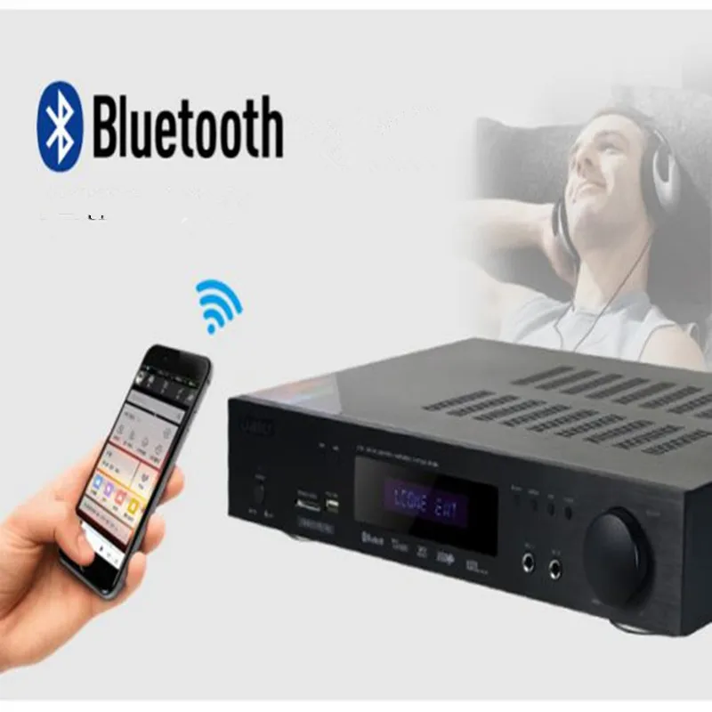 Ap-380 5200 1943 Tube Ac-3 Decodifica 5.1 800W Av Home Theater Usb Lossless Musica Fibra Coassiale Radio Bluetooth Amplificatore Audio