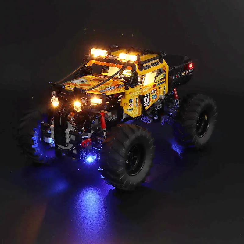 Veicolo Fuoristrada A Quattro Ruote Motrici Con Telecomando 4 X4 Xtreme Compatibile Con 42099 Lampade Di Illuminazione E Illuminazione Creativa A Led