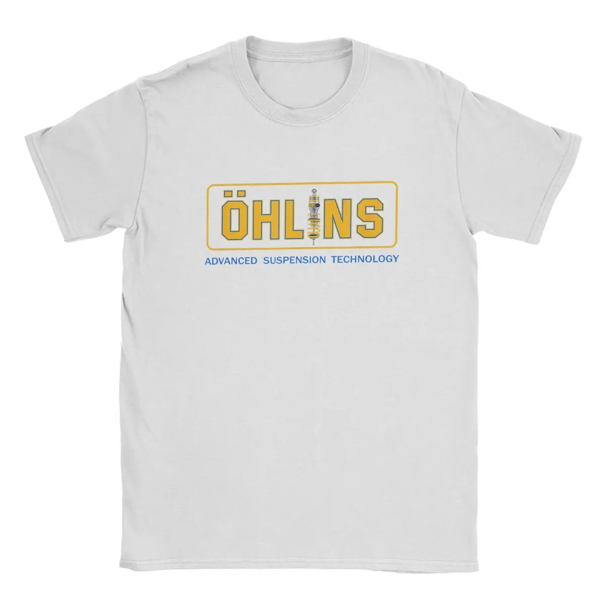 2024 New Ohlins Racing Retro T-Shirt Uomo Rxf34 M.2 Shock Ohlins Vintage 100% Cotone Tee Shirt Girocollo Manica Corta T-Shirt