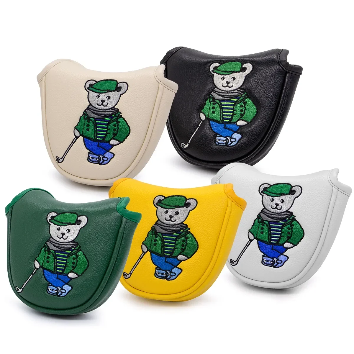 Mr. Bear Covers Golf Mallet Putter Headcover Golf Club Head Accessori Cover Bear Per Taylormade Odyssey Scotty Cameron Ping