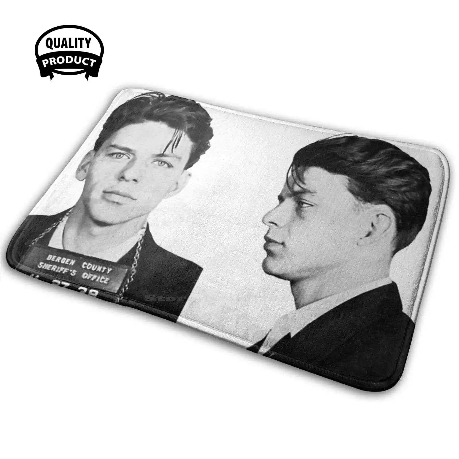 Frank Sinatra Mugshot Soft House Family Tappetino Antiscivolo Tappeto Tappeto Mugshot Gangster Italiano Infantile Gambino Musica Frank Sinatra