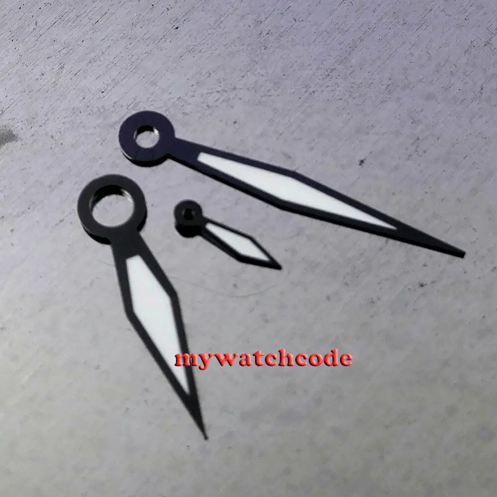 Lancette Nere Luminose Adatte A 44Mm Eta 6497 6498 Movimento Parnis Watch
