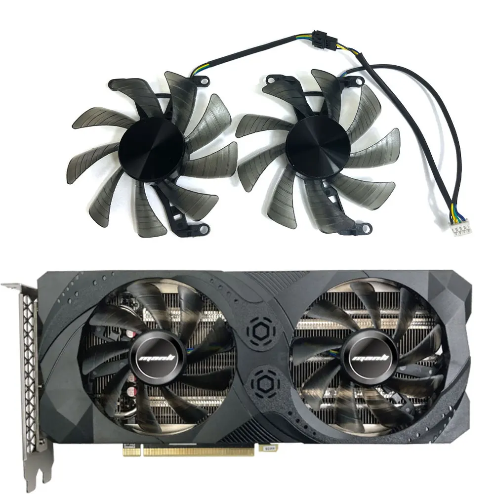 Nuova Ventola Gpu Da 85Mm A 4Pin Rtx 3060, Rtx 3060 Ti, Per Ventola Di Raffreddamento Della Scheda Grafica Wanli Rtx 3060, Rtx 3060 Ti