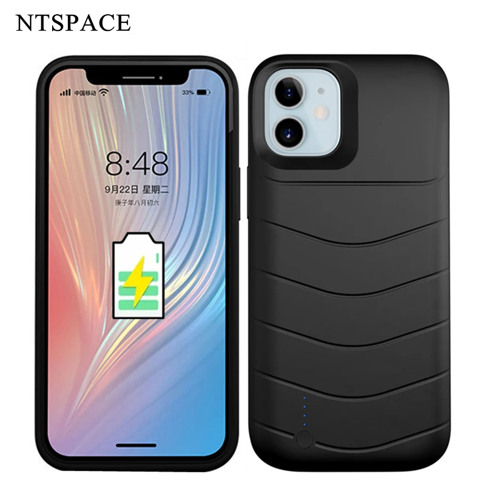 Custodia Di Ricarica Per Iphone 12 Pro Max Custodie Per Batterie Caricabatterie Portatile Power Bank Cover Antiurto Per Iphone 12 Mini Custodia Powerb
