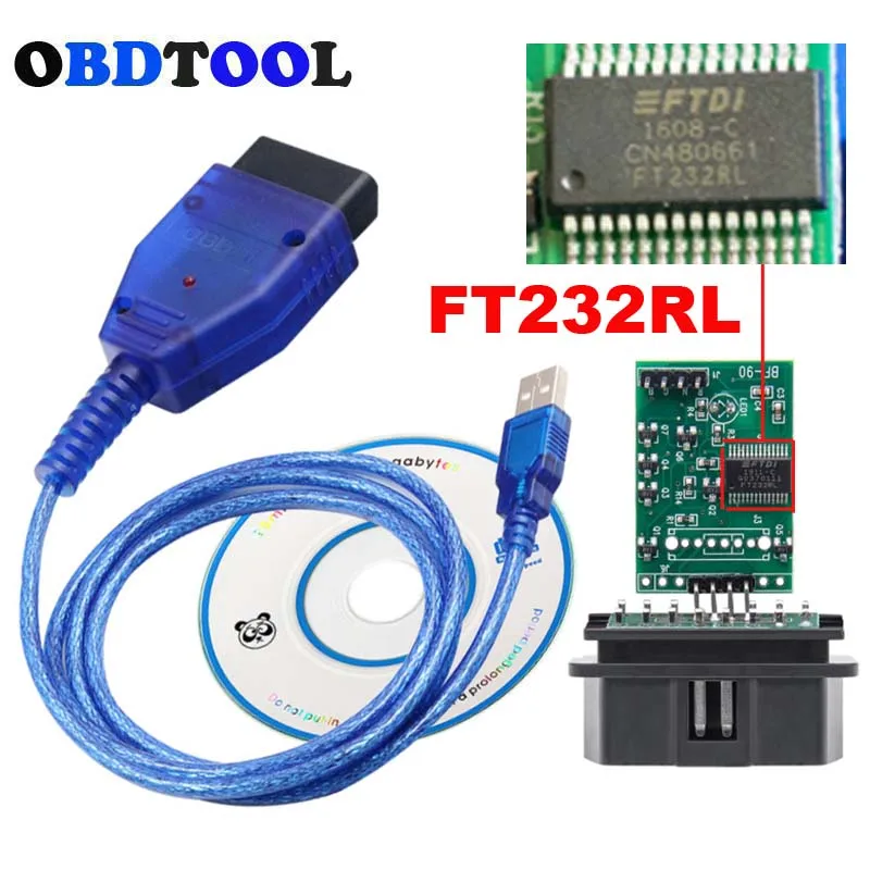Ft232Rl Chip Vag Scan Tool Per Audi/Seat Etc Vag Series Vehicles Per Vag 409 Kkl Obd Obd2 Connettore A 16Pin Cavo Diagnostico Di Guasto