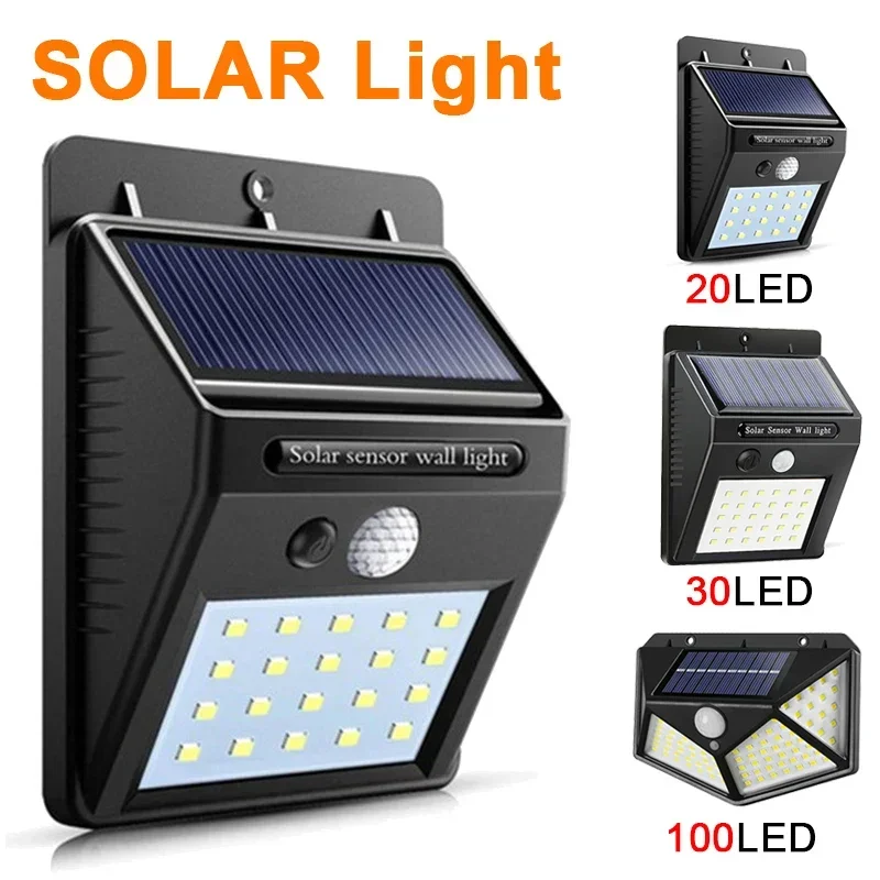 Luci Solari 30 Led Pir Motion Sensor Light Solar Led Light Outdoor Waterproof Yard Street Garden Security Lampada Da Parete A Energia Solare
