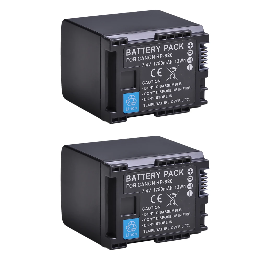 Bp-820 Batteria Ricaricabile Bp820 Per Canon Vixia Gx10,Hfg20,Hfg21,Hfg30,Hfg40,Hfm30,Hfm300,Hfs200,Xa10,Xa11,Xa15,Xa20