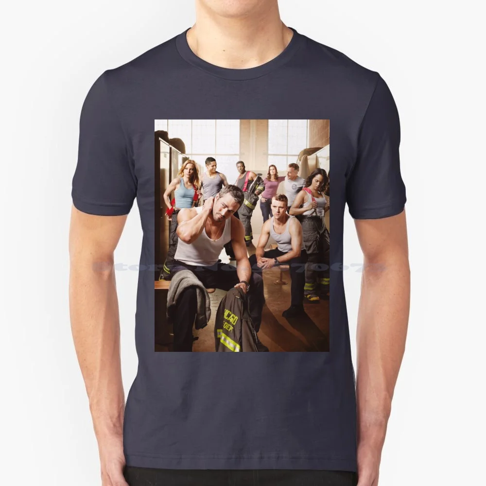 Chicago Fire T Shirt 100% Cotone Tee Chicago Fire One Chicago Dick Wolf Matt Tubide Gabby Thomson Shay Peter