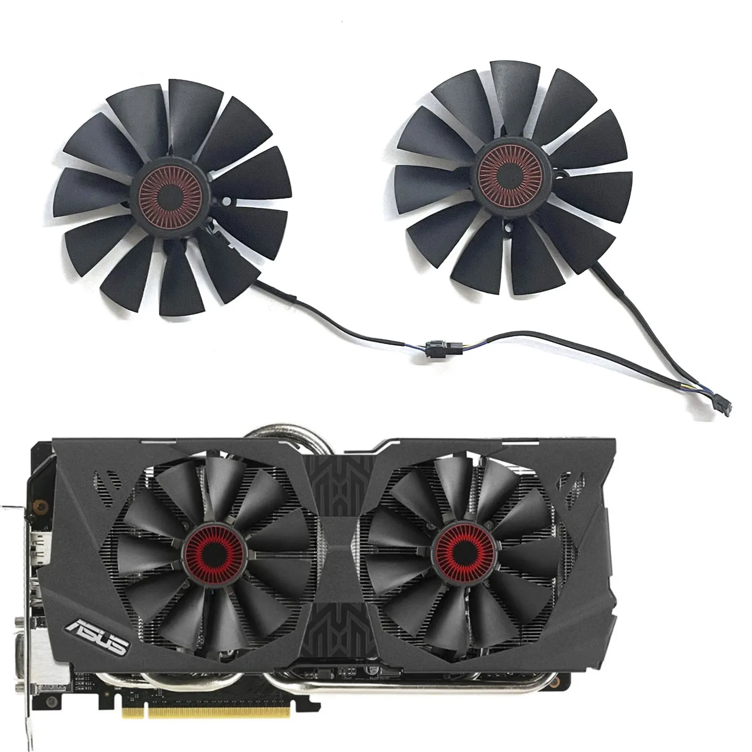 Nuova Ventola Gpu 95Mm 5Pin Muslimex Threx-Gtx 970 Per Asus Threx-Gtx 980, Gtx 970, Gtx 780, Gtx 780Ti, R9 380 Ventola Di Raffreddamento Grafica