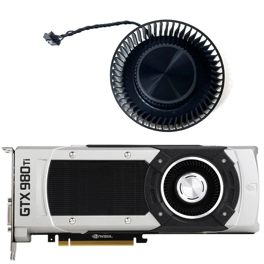Nuovo Bfb0712Hf 66Mm 4Pin Nvidia Gtx 980, Gtx 980Ti Gpu Fan, Per Nvidia Gtx Titan, Gtx 980Ti, Gtx 980 Ventola Di Raffreddamento Della Scheda Grafica