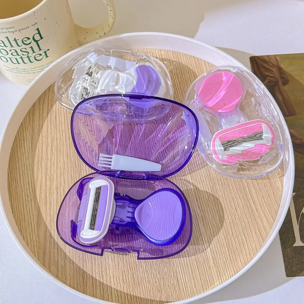 Smooth Shaving Women Safety Facial Hair Remover Macchina Confortevole Aloe Vera Strip Bikini Mini Rasoio Con Scatola Di Immagazzinaggio