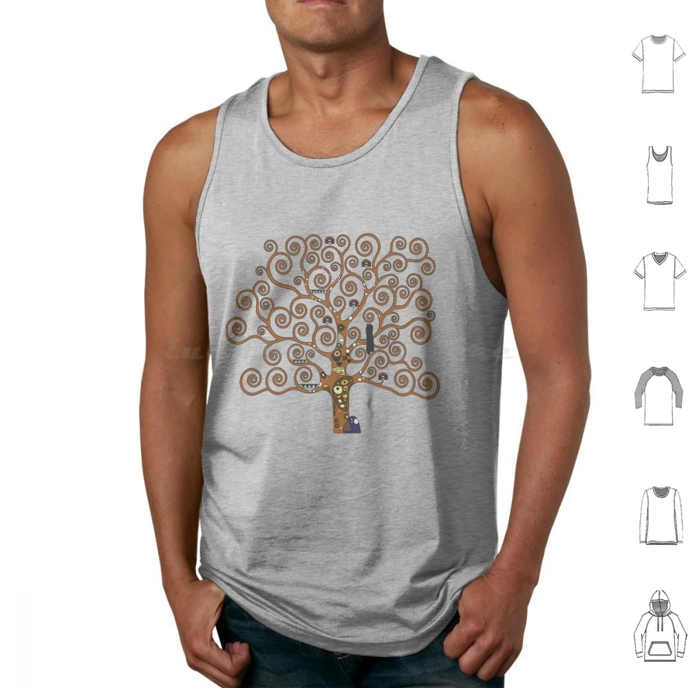 Klimt Tree Of Life Design Canotte Gilet Senza Maniche Klimt Tree Of Life Tree Pattern Gustav Klimt Simbolismo Simbolo