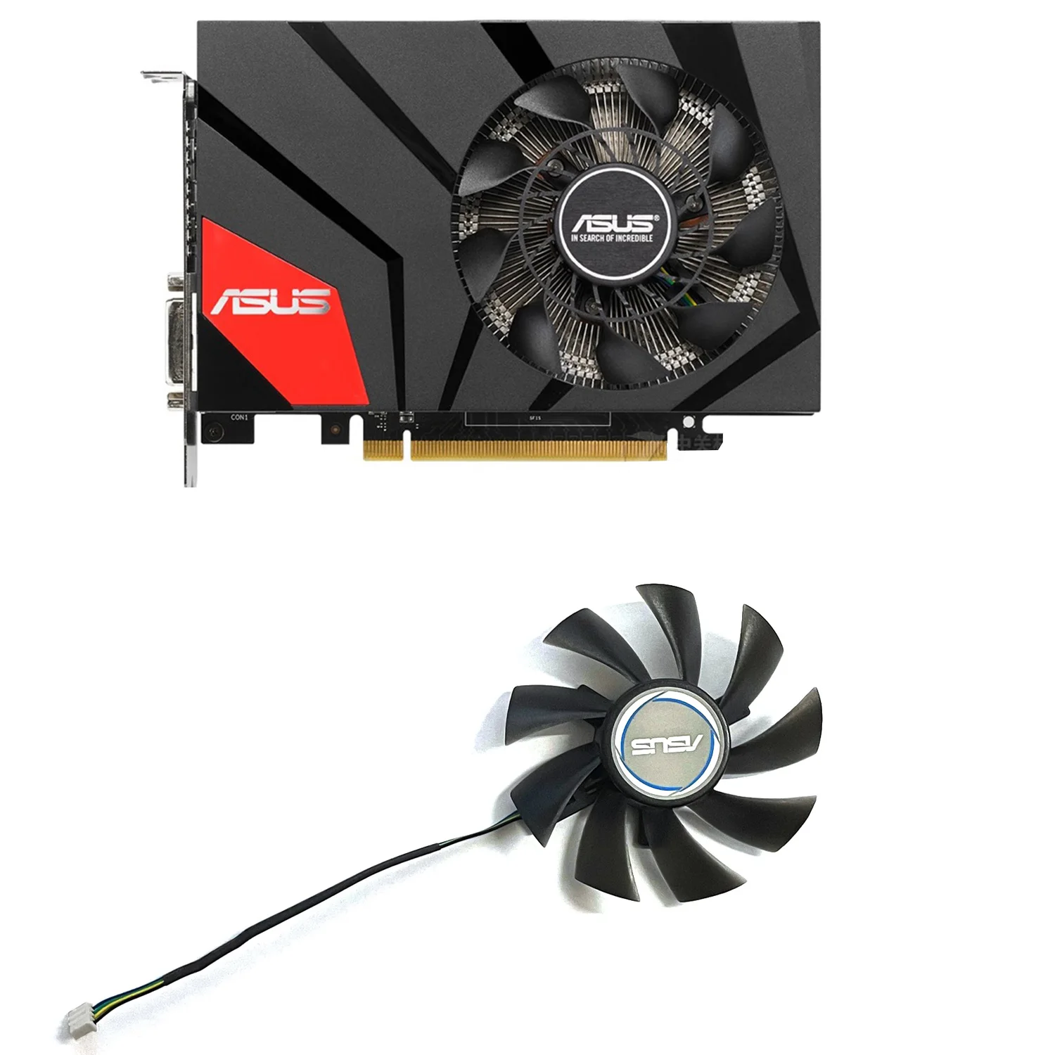 85Mm T129215Su Dc 12V 0.5A 4Pin Gtx970 Ventilatore Per Asus Gtx970 960 950 760 670 Mini Scheda Grafica Kaart Koelfan