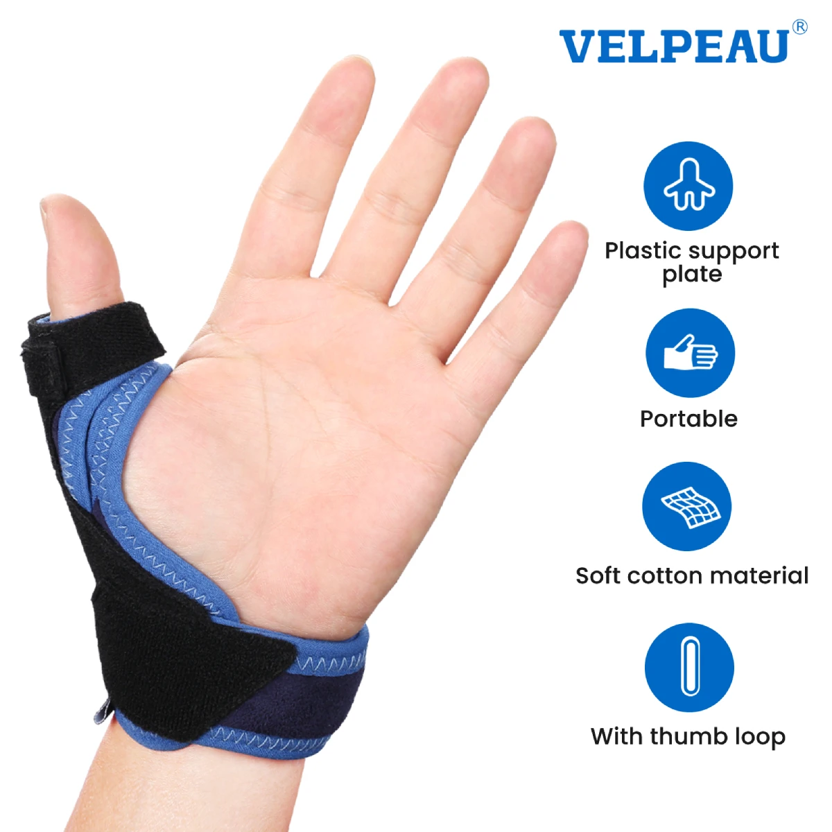 Velpeau Thumb Splint Support Per Tenosynomite Dolore E Artrite Ortesi Per Pollice A Forma Di Polpo Per Mano Destra E Sinistra