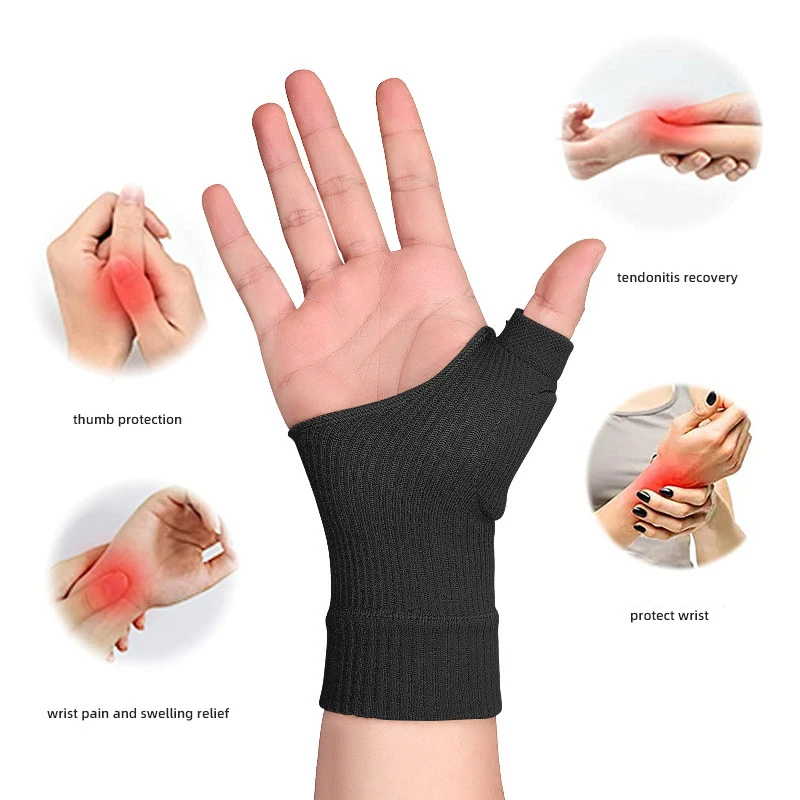 Compressione Polso Fascia Per Il Pollice Cintura Carpale Tunnel Mani Supporto Per Il Polso Brace Strap Sleeve Golf Tenosynovite Guanti Per L'Artrite