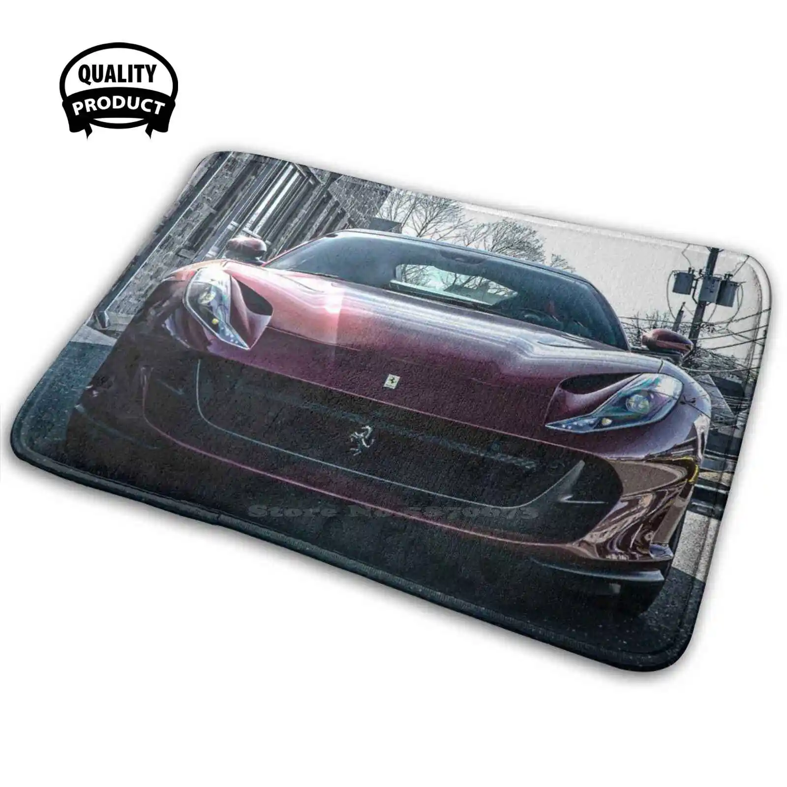 Ferrari 812 Superfast Soft House Family Tappeto Antiscivolo Tappeto Tappeto 812 Superfast 812 Superfast 812 Superfast Supercar Italiano
